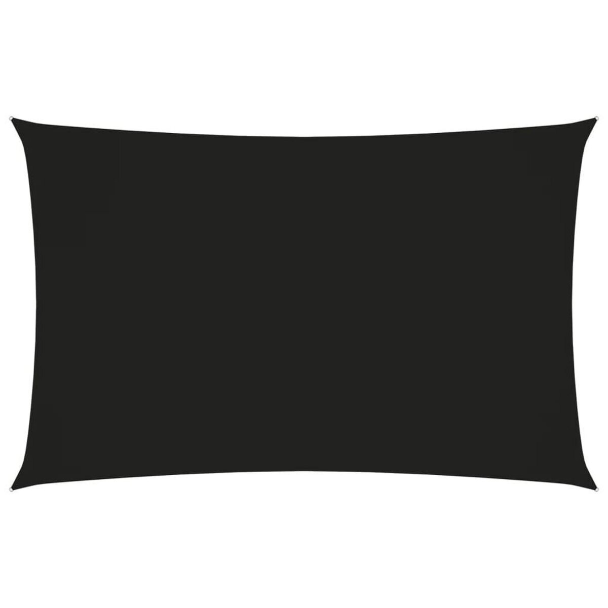 VIDAXL Voile de parasol tissu oxford rectangulaire 2x5 m noir