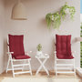 Voir la diapositive 1 : VIDAXL Coussins de chaise a dossier haut lot de 2 rouge bordeaux