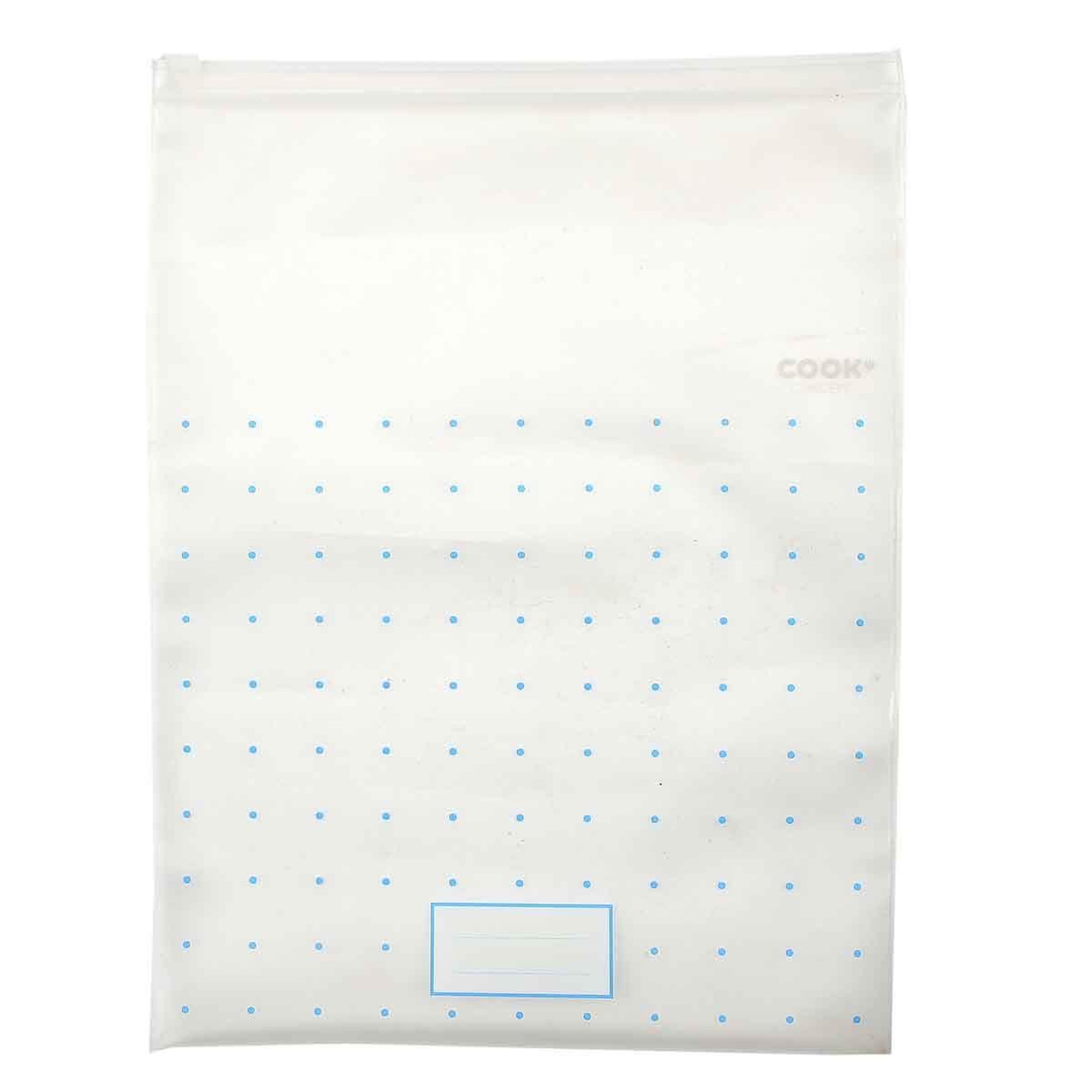 Voir la diapositive 3 : COOK CONCEPT Lot de 3 sacs de congélation  réutilisables  41cm transparent
