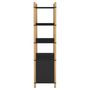 Voir la diapositive 4 : VIDAXL Buffet haut Noir 80x40x153 cm Bois d'ingenierie