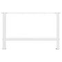Voir la diapositive 5 : VIDAXL Pieds de table basse blanc 2 pcs 70x(42-43) cm acier