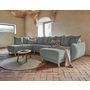 Voir la diapositive 3 : BEST MOBILIER Lena - canapé d'angle panoramique convertible - avec coffre - 7 places - gauche