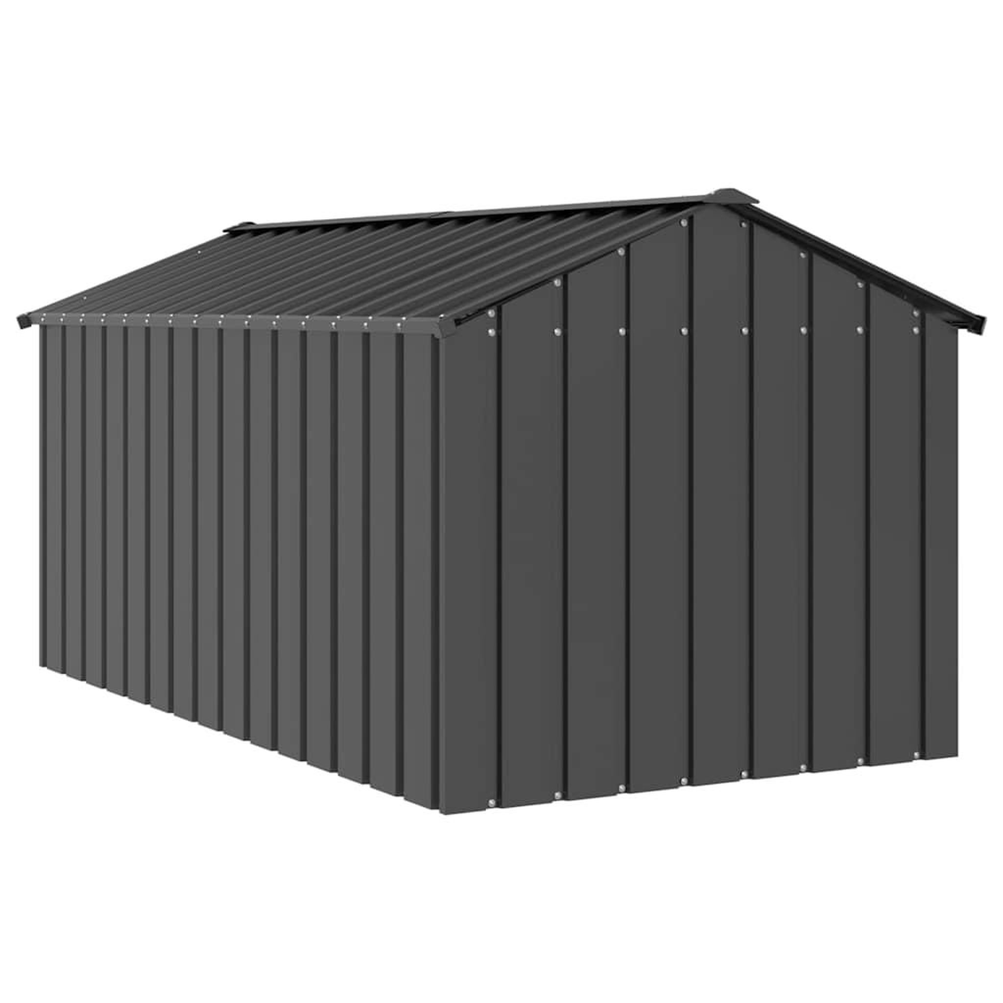 Voir la diapositive 5 : VIDAXL Niche pour chien avec toit noir 114x202x101 cm acier galvanise