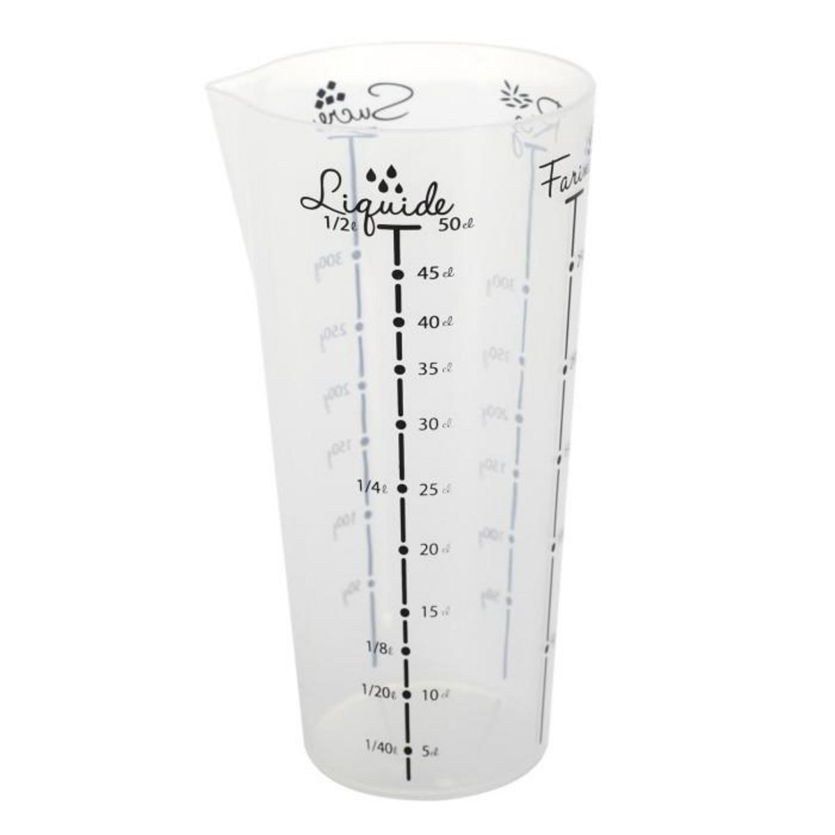 Paris Prix Lot de 4 Ustensiles à Pâtisserie  Chandeleur  33cm Rouge