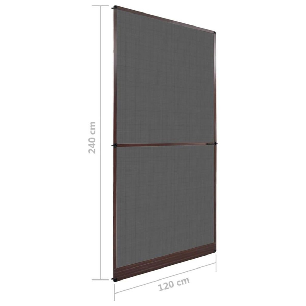VIDAXL Moustiquaire a charniere pour portes Marron 120x240 cm