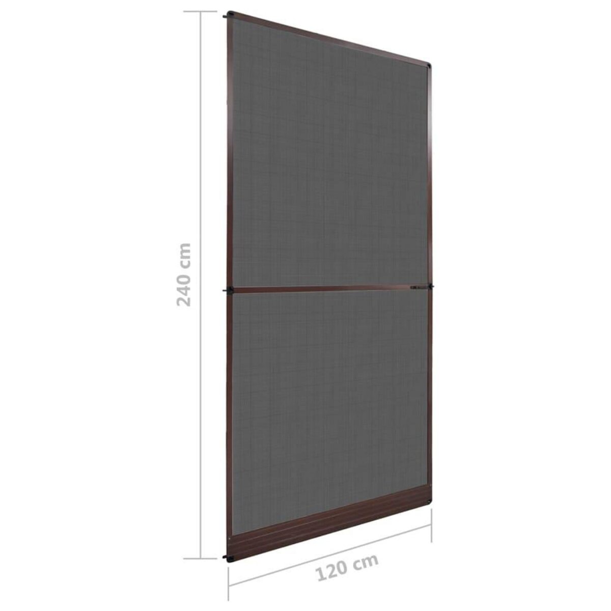 VIDAXL Moustiquaire a charniere pour portes Marron 120x240 cm