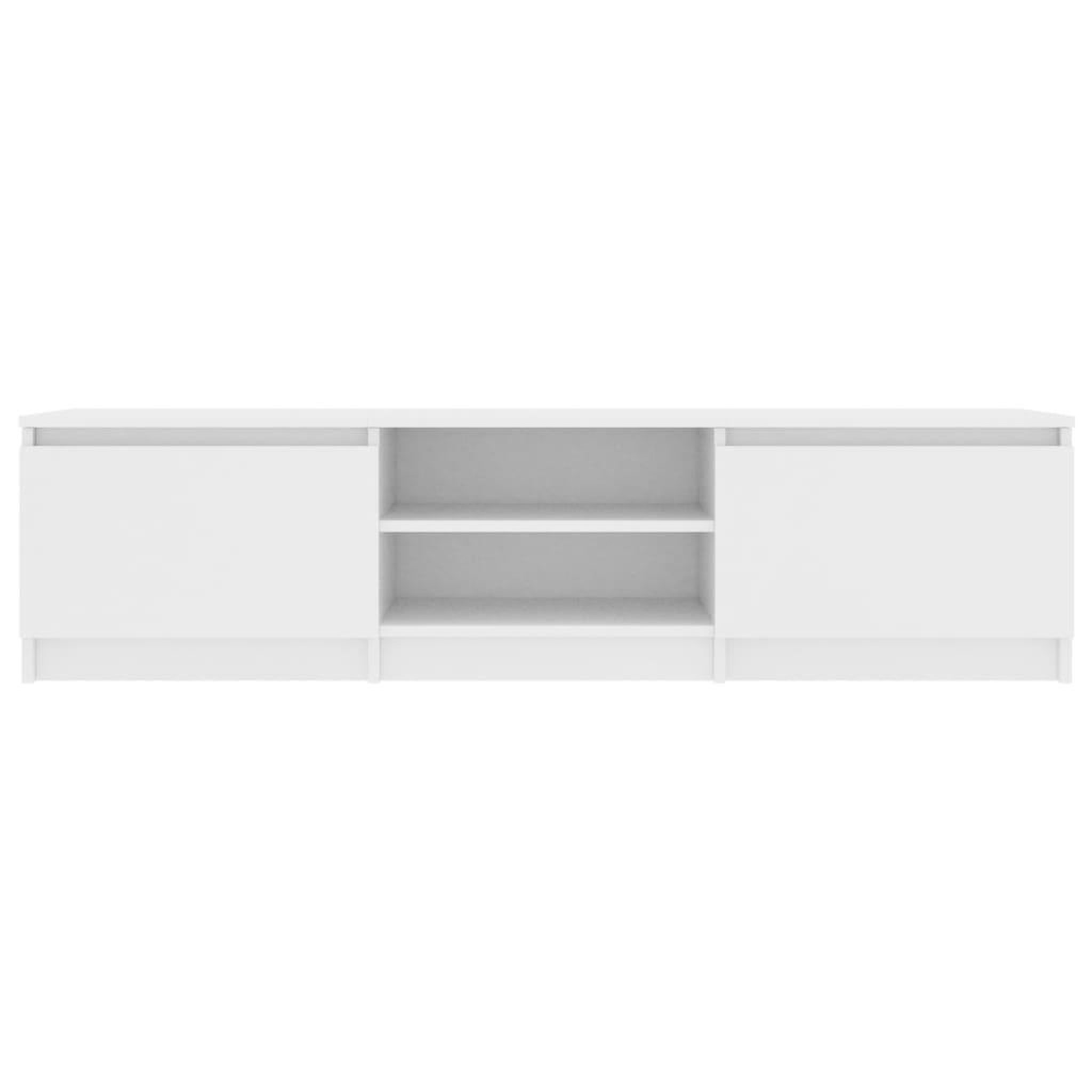 Voir la diapositive 4 : VIDAXL Meuble TV Blanc 140x40x35,5 cm Bois d'ingenierie