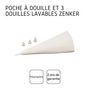 Voir la diapositive 4 : ZENKER Poche à douille réemployable et 4 embouts plastique 31 cm Zenker Smart Pastry