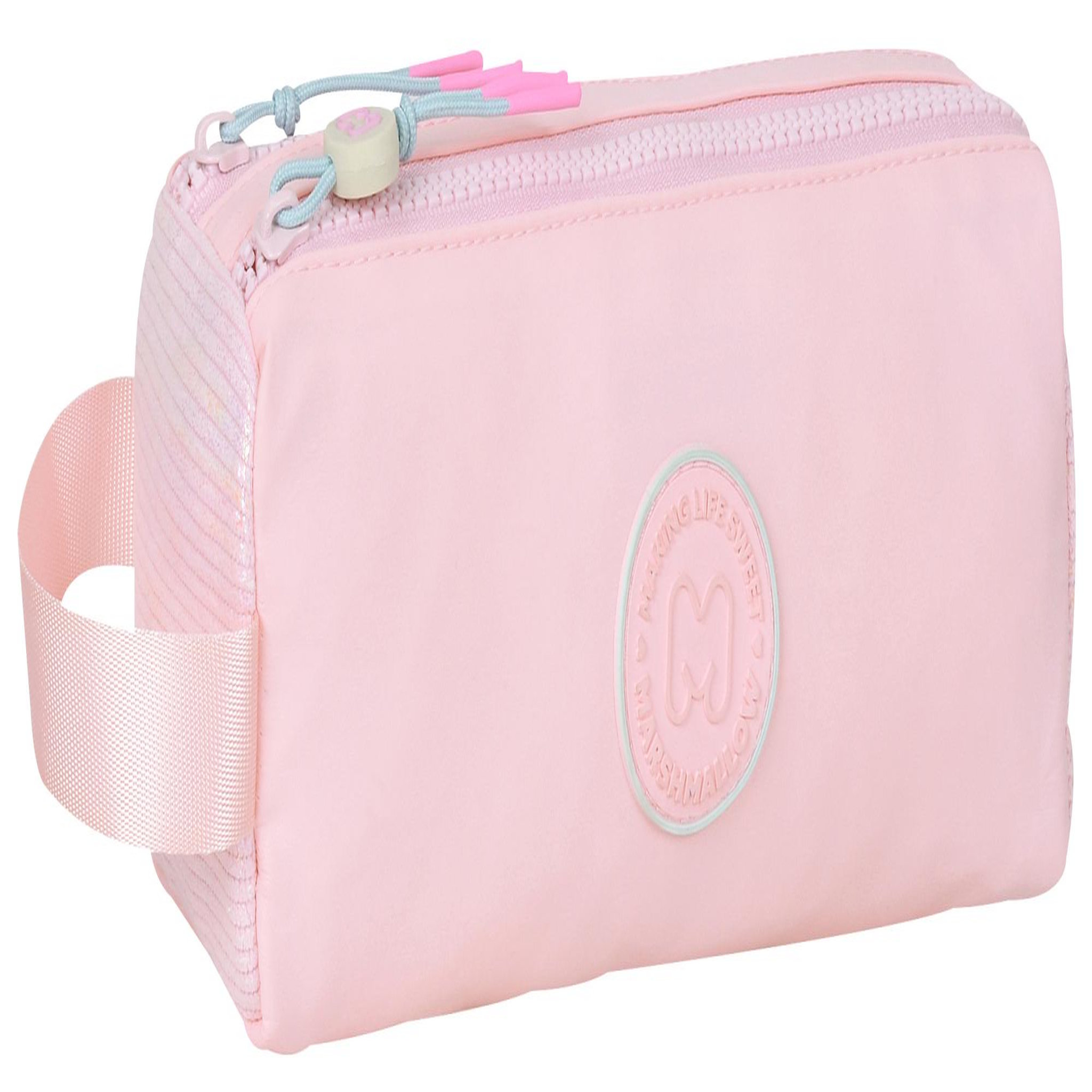 Voir la diapositive 2 : Bagtrotter MARSHMALLOW - Trousse scolaire double compartiment GRACE PINK - Rose pastel - Fille