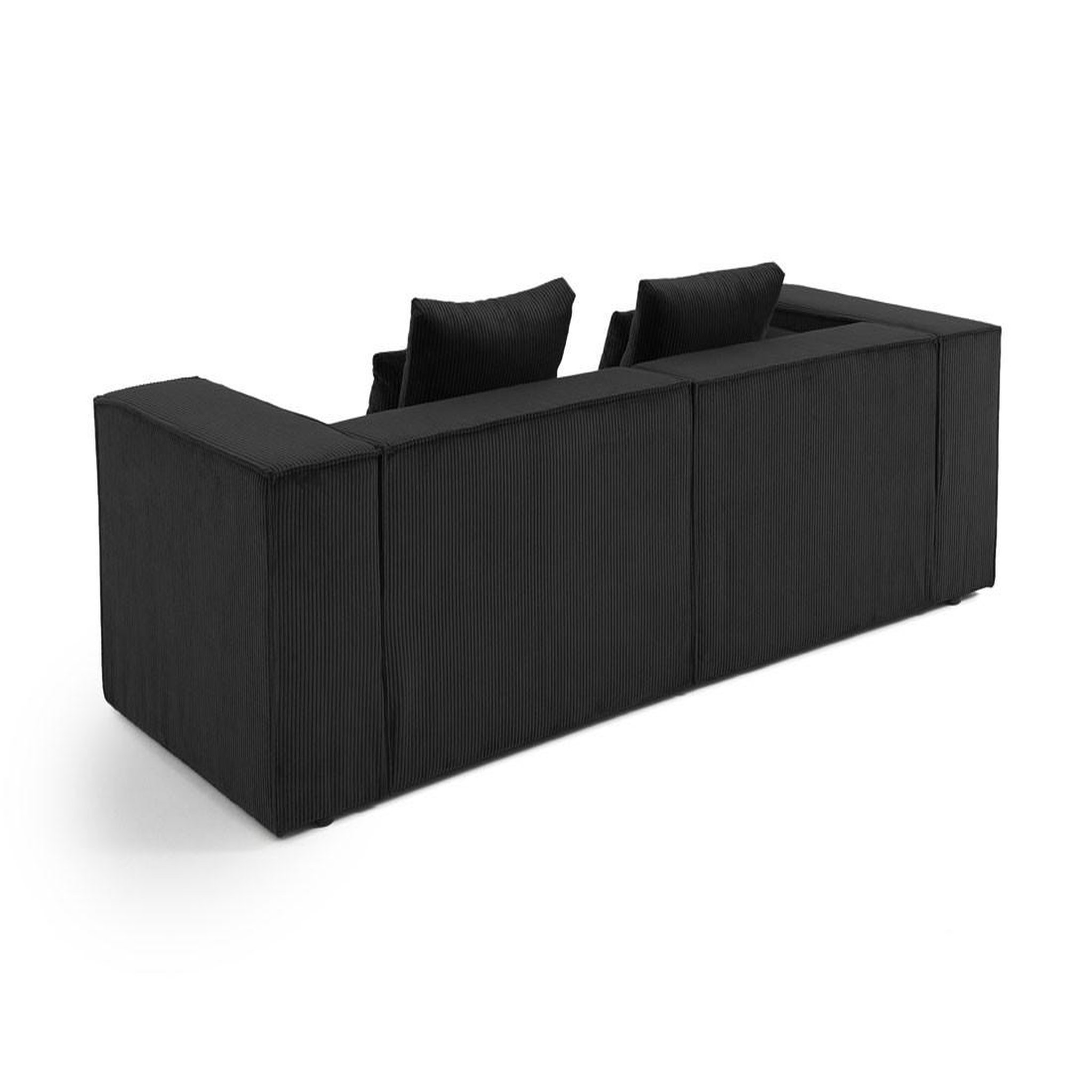 Voir la diapositive 4 : BEST MOBILIER Colombine - canapé modulable droit - 2 places - en velours côtelé