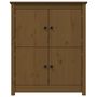 Voir la diapositive 5 : VIDAXL Buffet Marron miel 83x41,5x100 cm Bois massif de pin