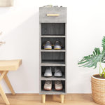 VIDAXL Meuble a chaussures Sonoma gris 30x35x105 cm Bois d'ingenierie