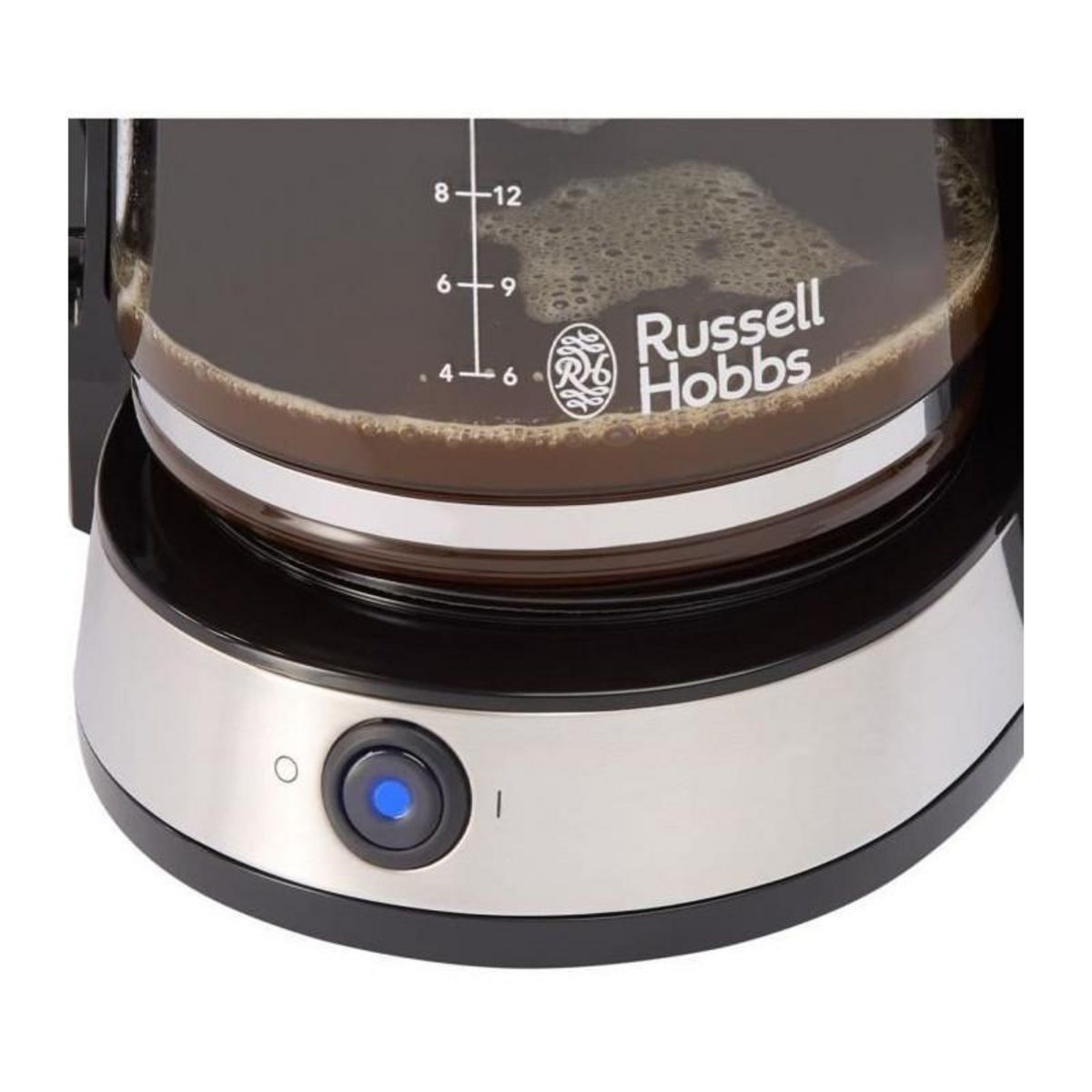 Russell Hobbs Cafetiere - RUSSELL HOBBS - HEATON - 1,25 L - Noir / Inox