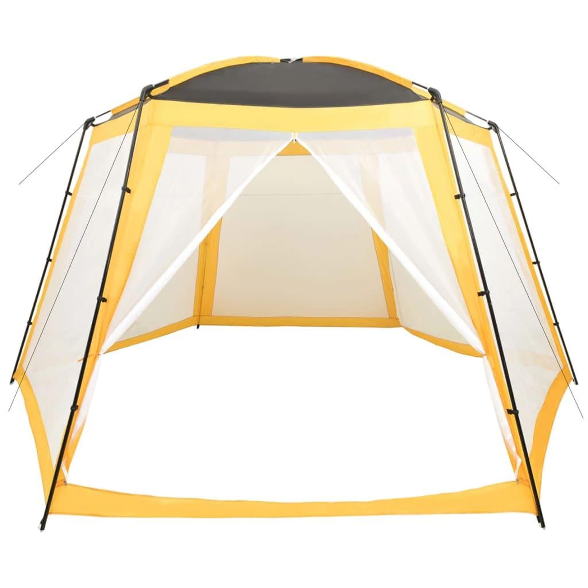 Voir la diapositive 3 : VIDAXL Tente de piscine tissu 500x433x250 cm jaune