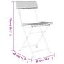 Voir la diapositive 6 : VIDAXL Chaises de bistrot pliantes lot de 6 Gris Resine tressee acier
