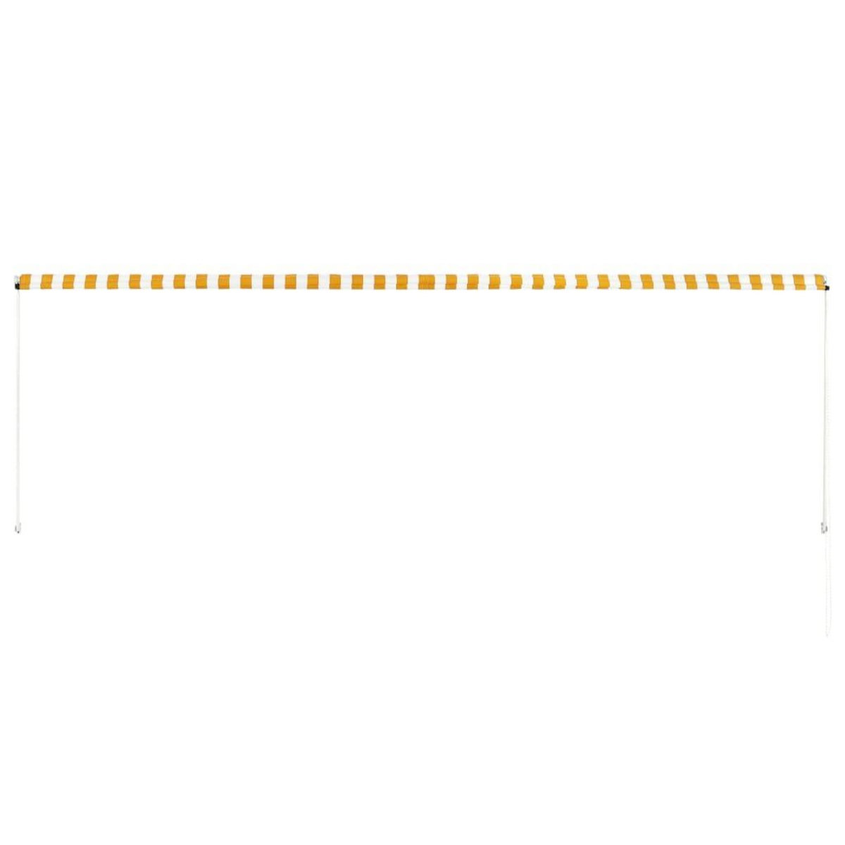VIDAXL Auvent retractable 400x150 cm Jaune et blanc