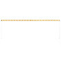 Voir la diapositive 5 : VIDAXL Auvent retractable 400x150 cm Jaune et blanc