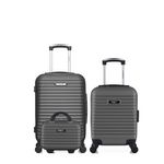 BLUESTAR Lot de 3 - Valises cabine, cabine XXS et vanity BRAZILIA. Coloris disponibles : Beige