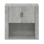 Voir la diapositive 3 : VIDAXL Armoire murale Gris beton 80x33x80 cm Bois d'ingenierie