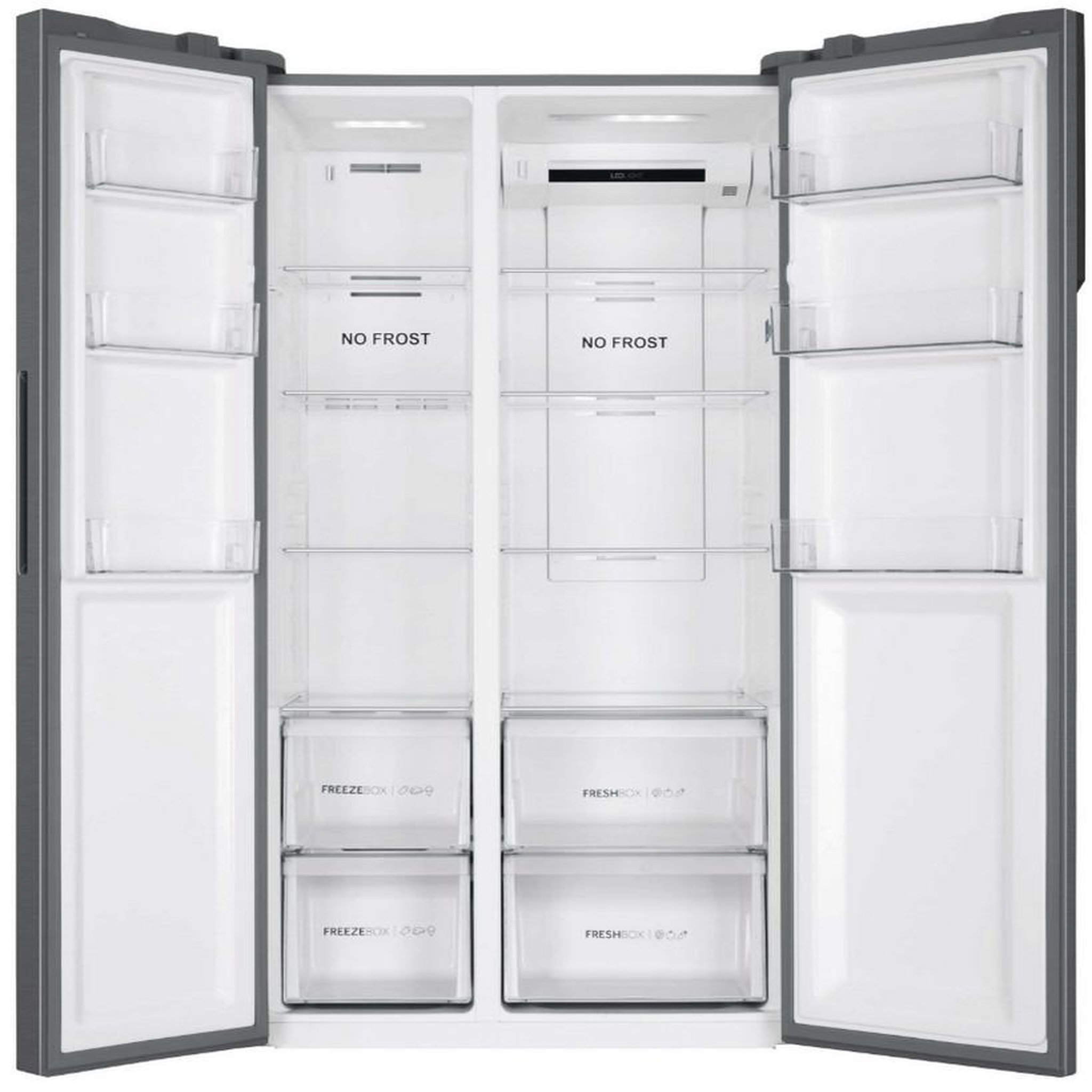 Voir la diapositive 3 : HAIER Réfrigérateur américain 91cm 528l ventilé - hsr3918enpg