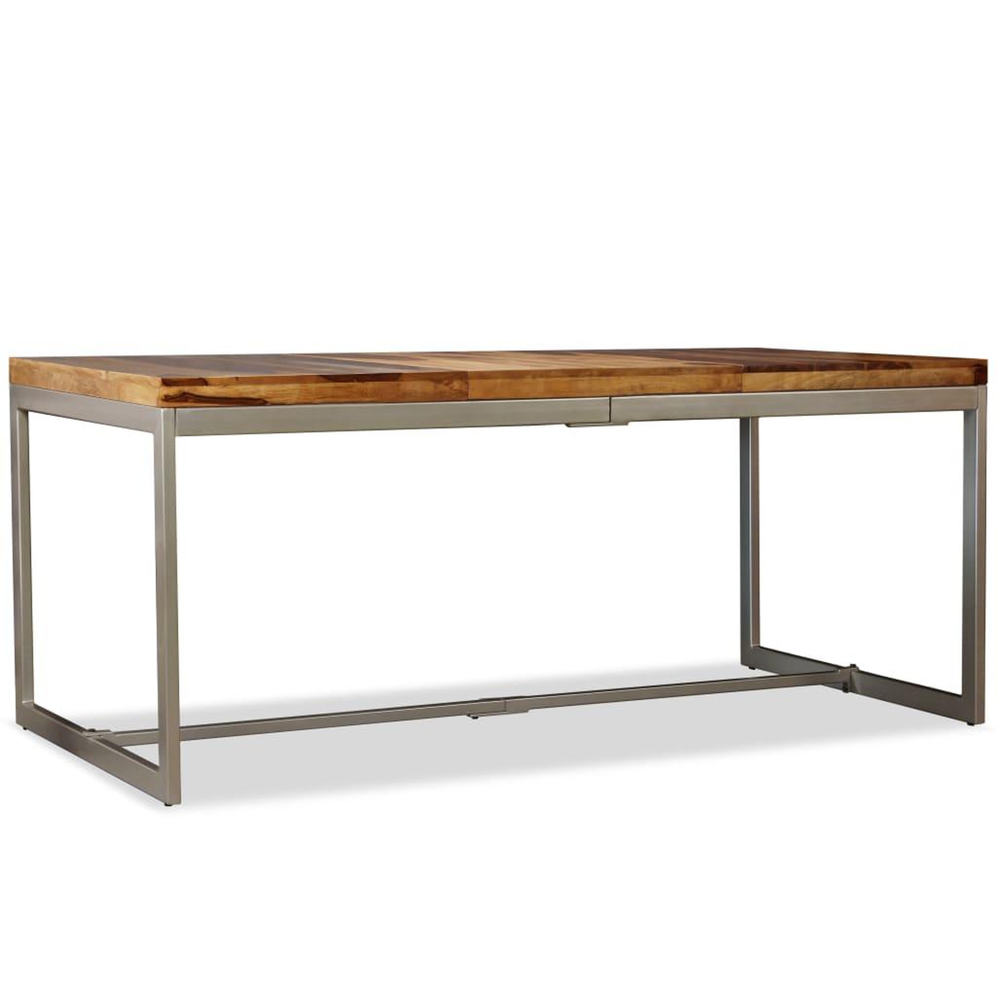 Voir la diapositive 4 : VIDAXL Table a manger bois massif et acier 180 cm