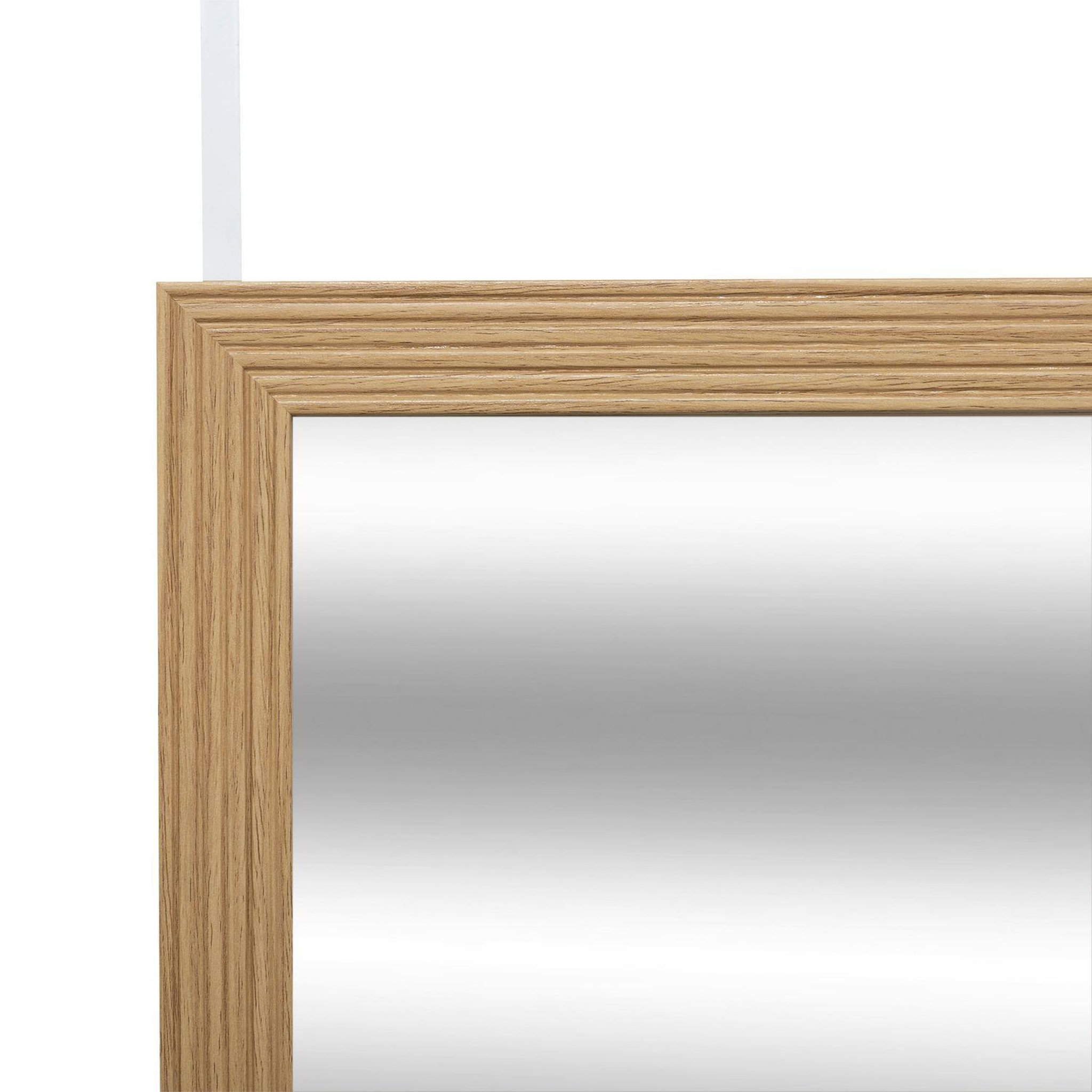 Voir la diapositive 5 : FIVE Miroir de porte à suspendre en bois TASSO - Beige