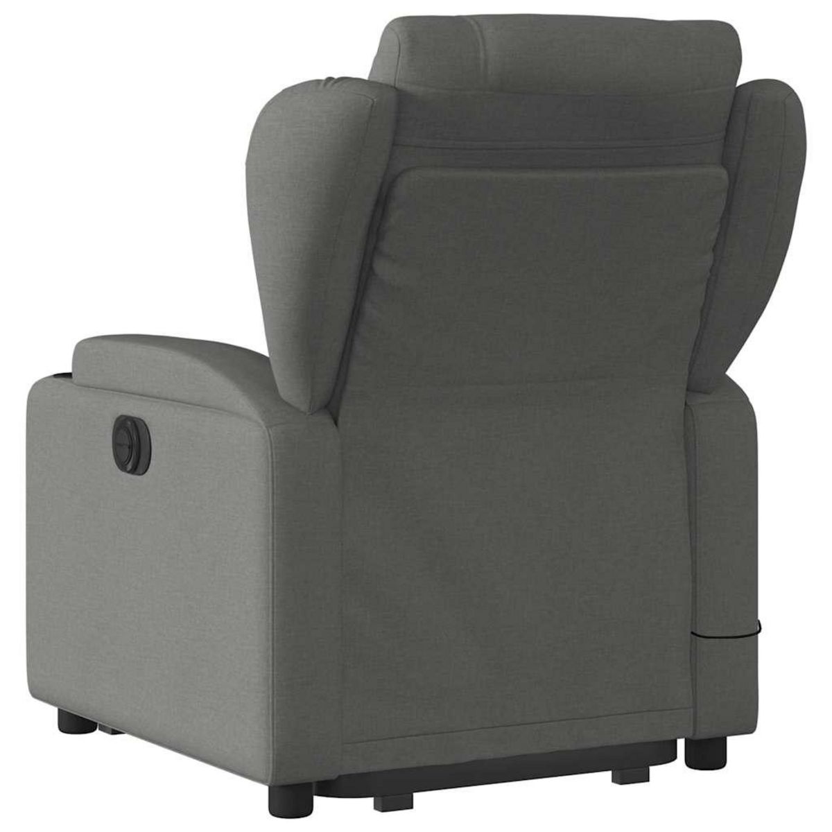 VIDAXL Fauteuil inclinable de massage electrique Gris fonce Tissu