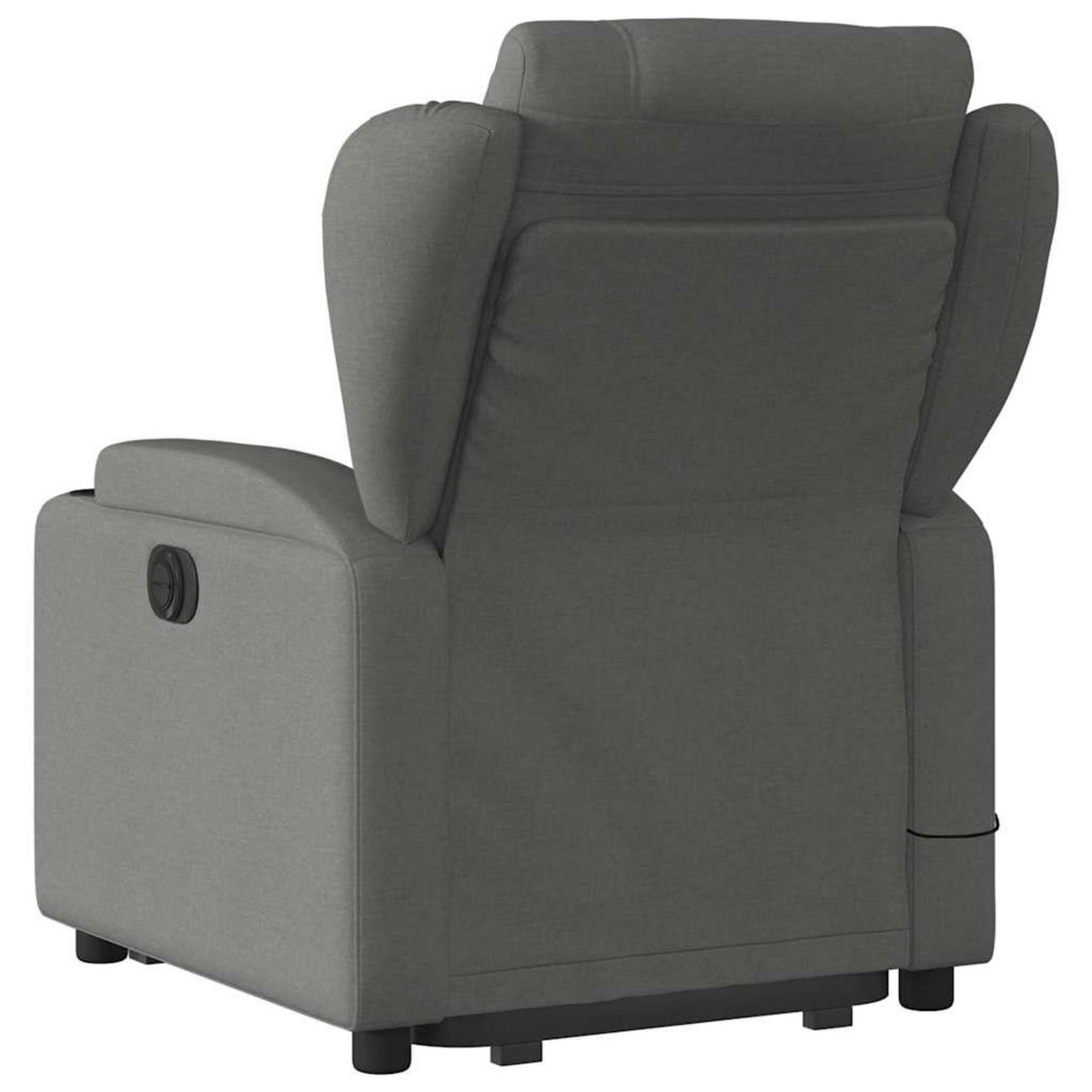 VIDAXL Fauteuil inclinable de massage electrique Gris fonce Tissu