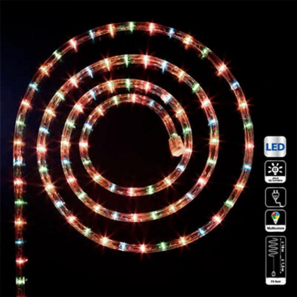 FEERIC LIGHT & CHRISTMAS Tube Lumineux Led  Extérieur  18m Multicolore