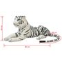 Voir la diapositive 5 : VIDAXL Tigre en peluche Blanc XXL