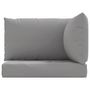 Voir la diapositive 4 : VIDAXL Coussins de palette lot de 3 gris tissu oxford
