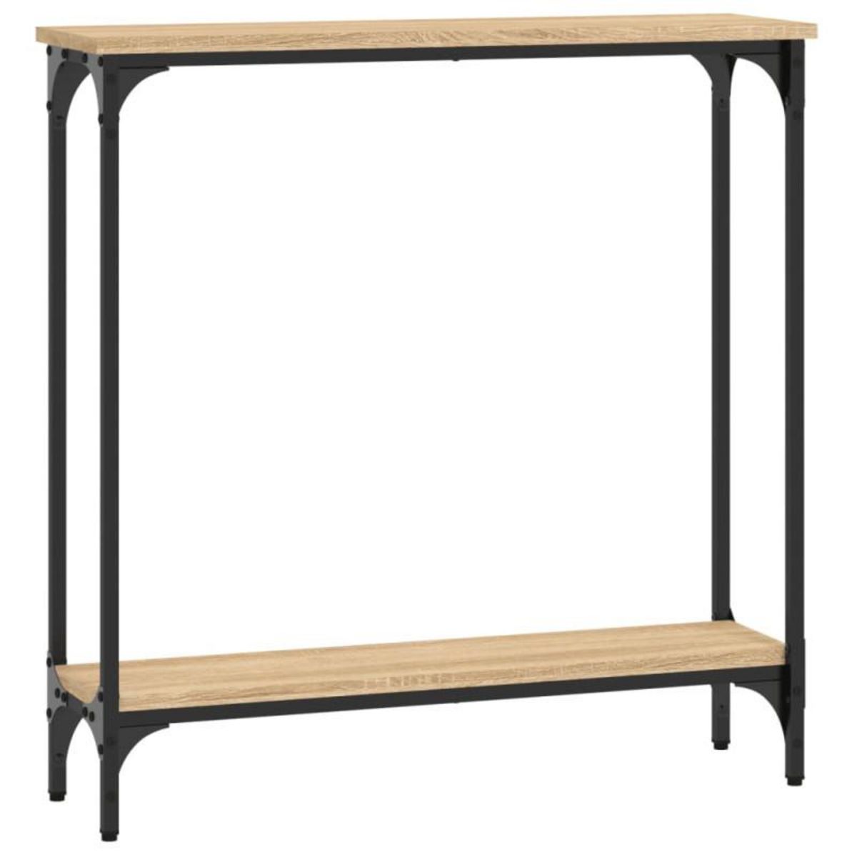 VIDAXL Table console chêne sonoma 75x22,5x75 cm bois d ingénierie