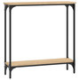 Voir la diapositive 2 : VIDAXL Table console chêne sonoma 75x22,5x75 cm bois d ingénierie