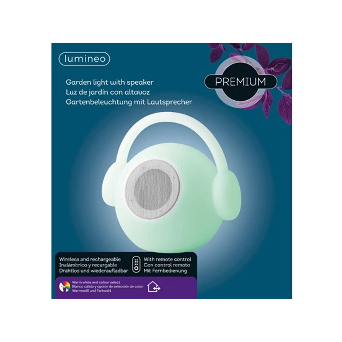 JARDIDECO Enceinte d'extérieur lumineuse LED portative - Jardideco