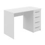 Voir la diapositive 3 : Bureau droit 4 tiroirs L110cm CARLOS