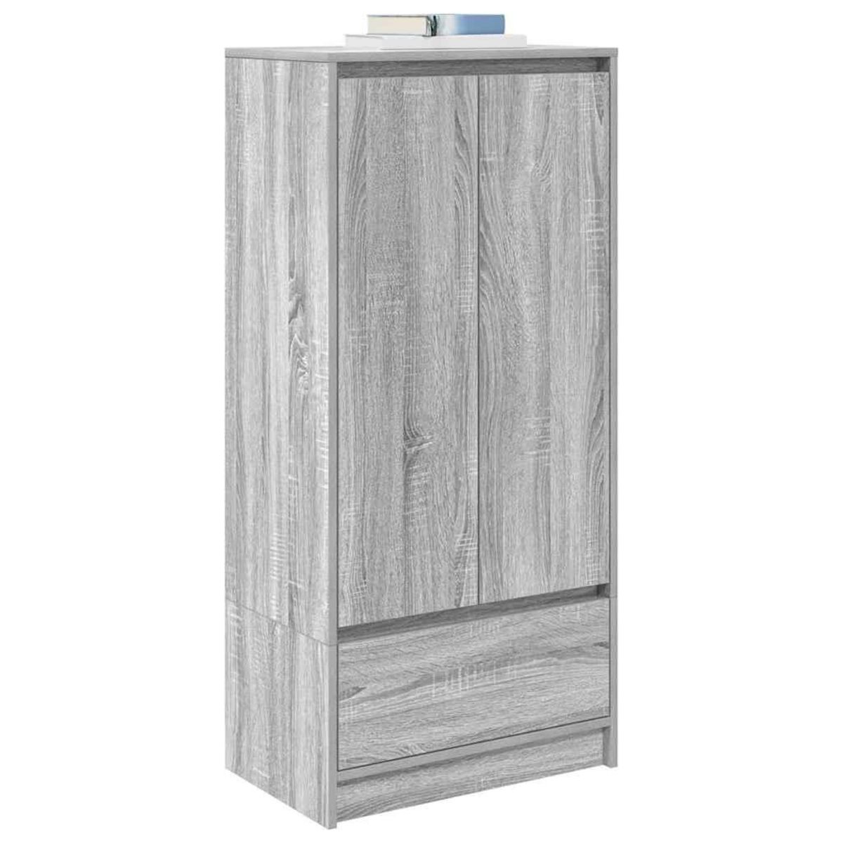 VIDAXL Armoire tiroir sonoma gris 55,5x34x119,5 cm bois d'ingenierie