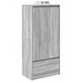 Voir la diapositive 4 : VIDAXL Armoire tiroir sonoma gris 55,5x34x119,5 cm bois d'ingenierie