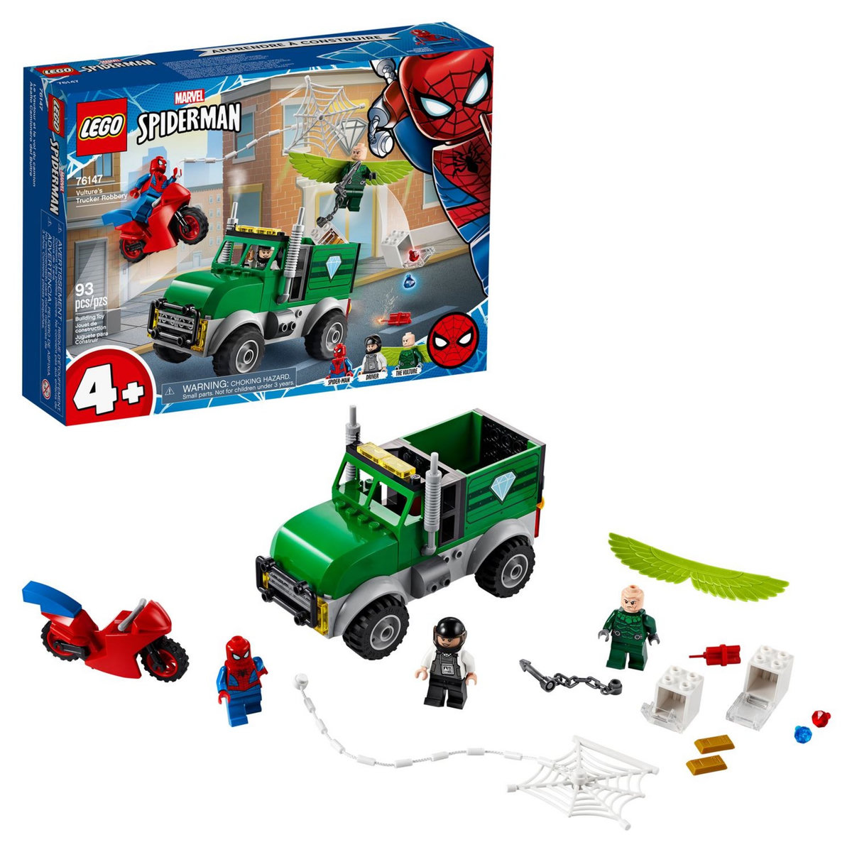 LEGO Super Héros Marvel 76147- Spiderman L'Attaque du Vautour