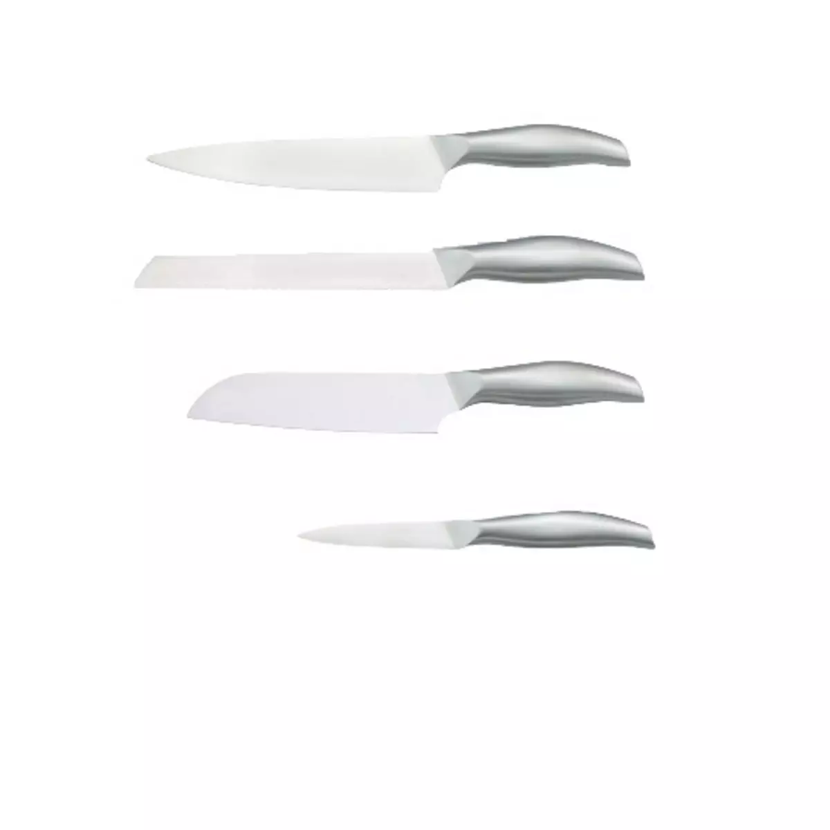 ACTUEL Lot de 4 couteaux en inox 