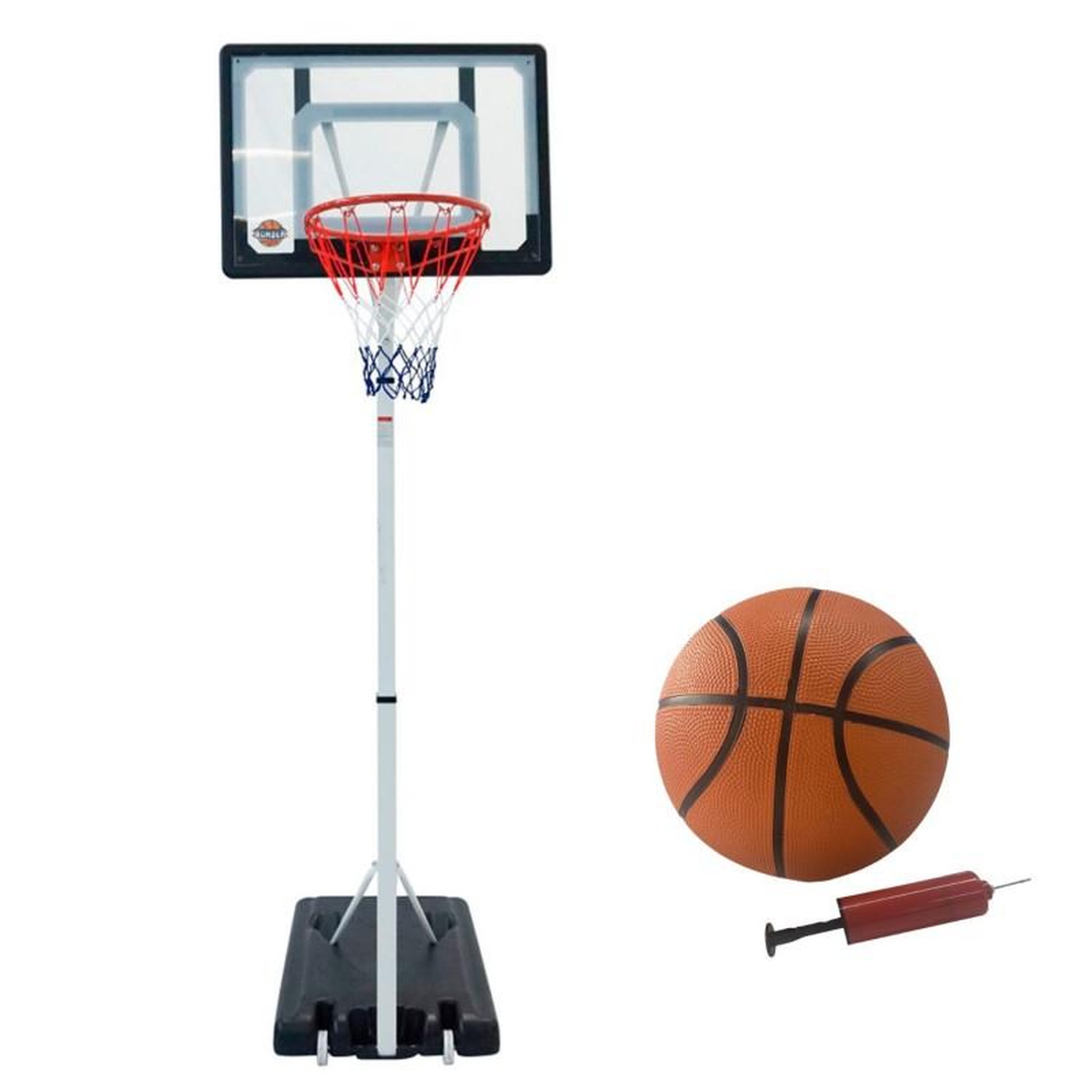 BUMBER copy of Panier de Basket sur Pied Mobile  Charlotte  Hauteur Réglable de 2,1m a 2,6m