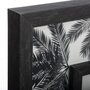 ATMOSPHERA Pêle-mêle 6 photos en relief imprimé Palmier Noir et Blanc- 46 x 62 cm