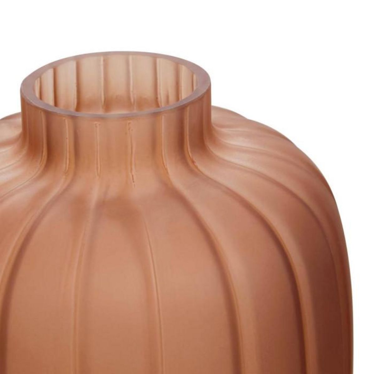 ATMOSPHERA Vase en Verre Fumé  Tigy  25cm Ambre