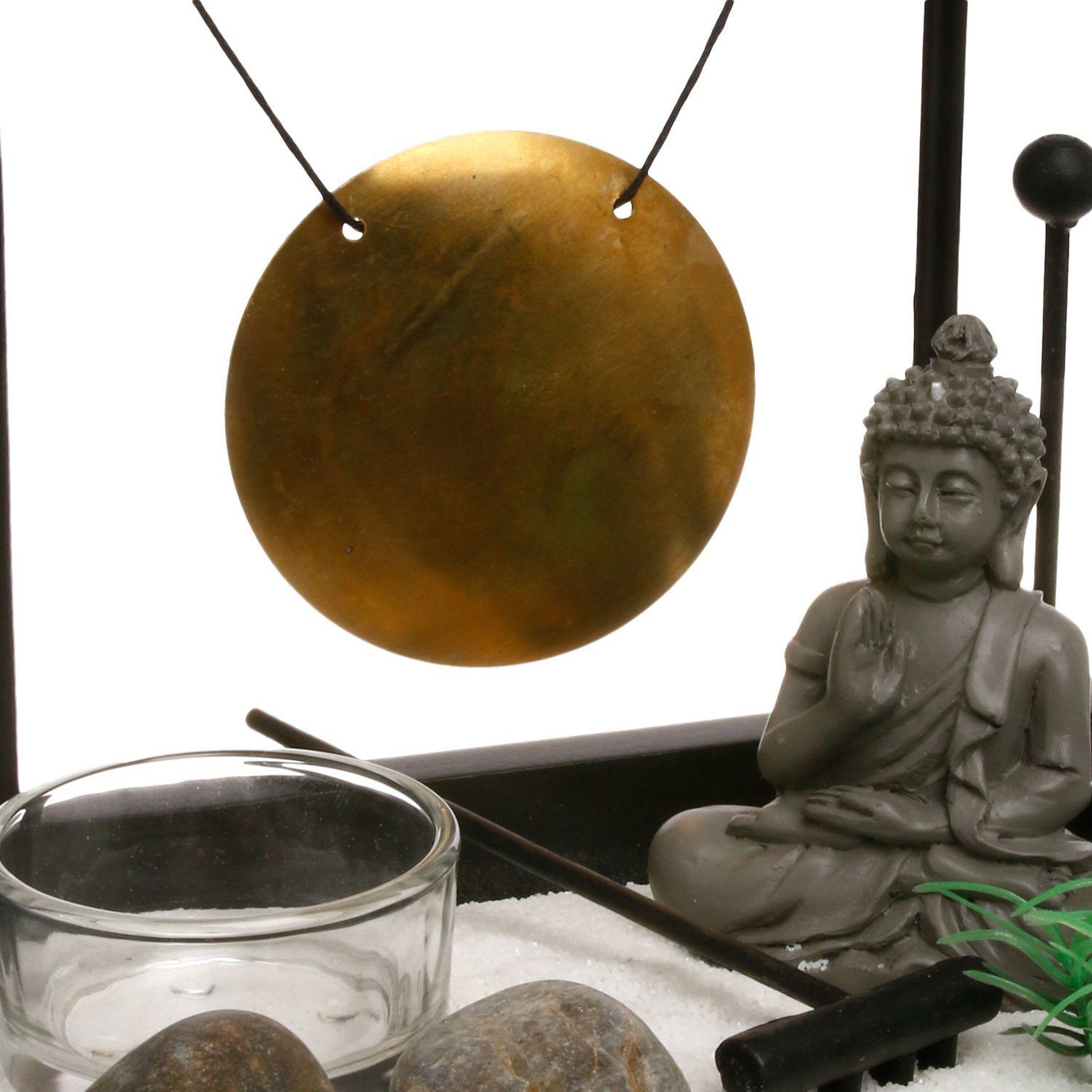 Voir la diapositive 2 : ATMOSPHERA Jardin zen tori - 12 x 15 cm - noir