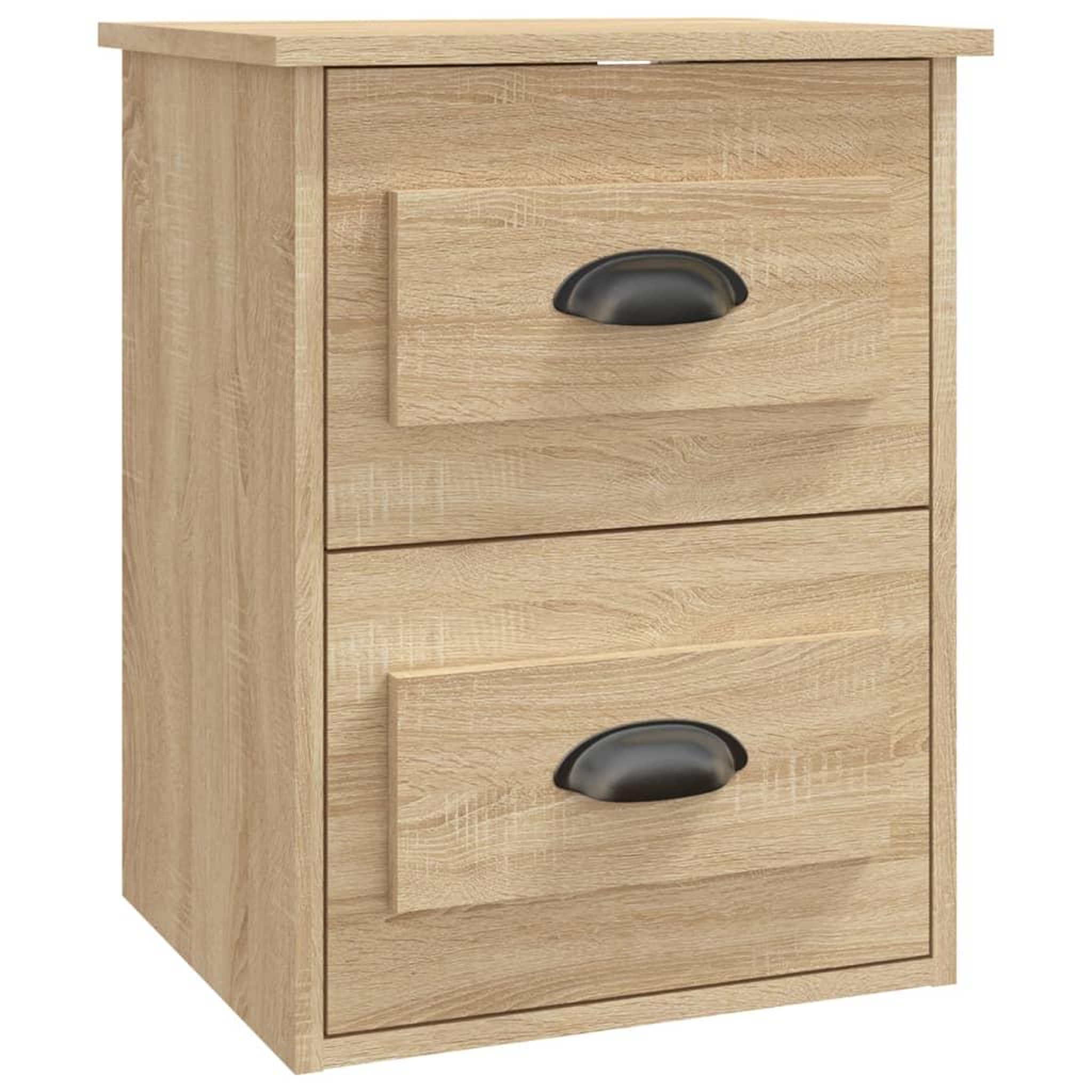Voir la diapositive 2 : VIDAXL Table de chevet murale chene sonoma 41,5x36x53 cm