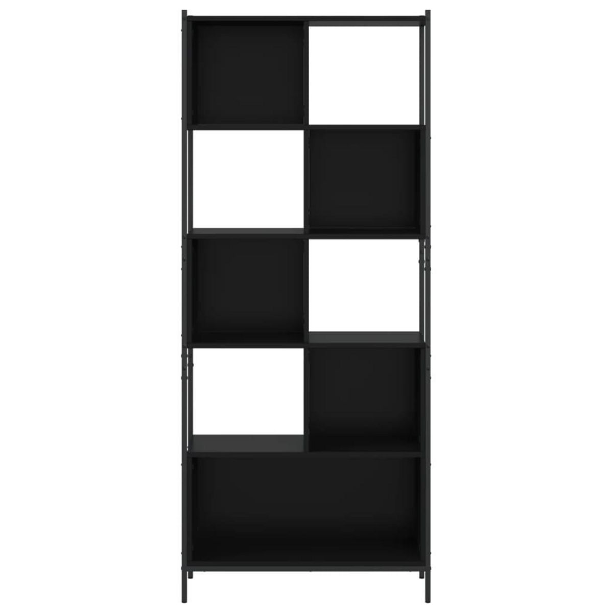 VIDAXL Bibliotheque noir 72x28x172 cm bois d'ingenierie