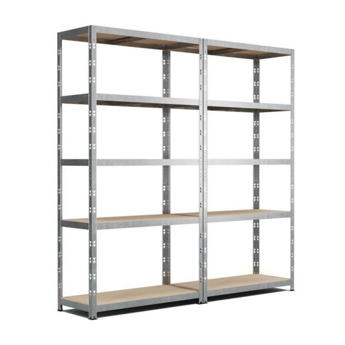 EUROSPEN Lot de 2 Etagères de rangement modulables et polyvalentes pour atelier, garage, cave... Charge Lourde max 875kg x2