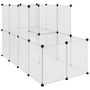 Voir la diapositive 2 : VIDAXL Cage pour petits animaux Transparent 142x74x93 cm PP et Acier