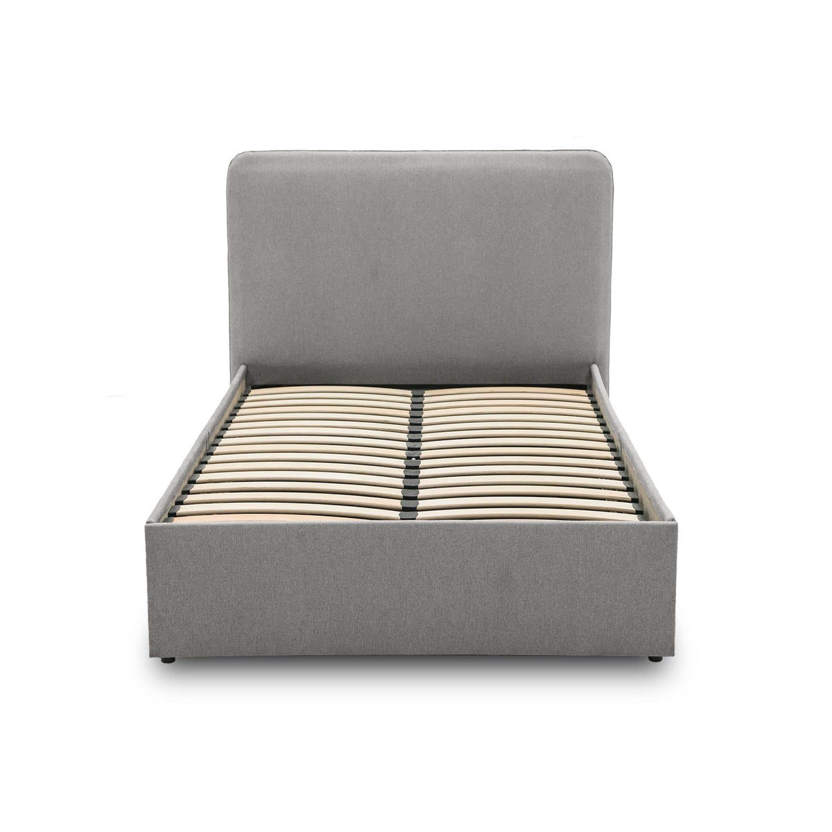 BEST MOBILIER Goyave - lit coffre - 140x190 - en tissu - sommier inclus