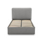 Voir la diapositive 1 : BEST MOBILIER Goyave - lit coffre - 140x190 - en tissu - sommier inclus