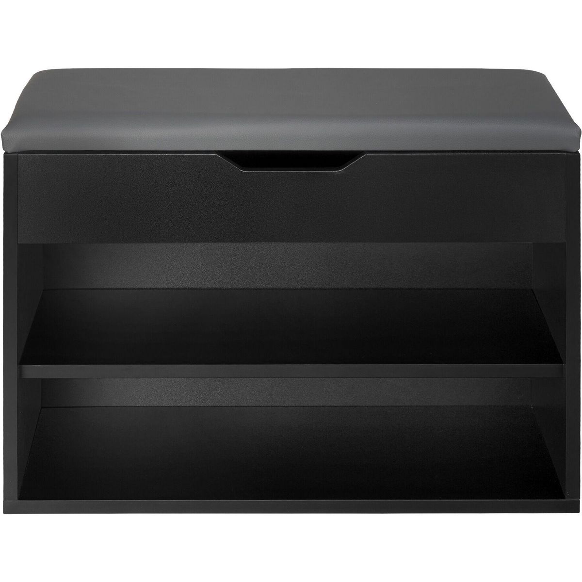 tectake Banc à chaussures pour 6 paires de chaussures noir